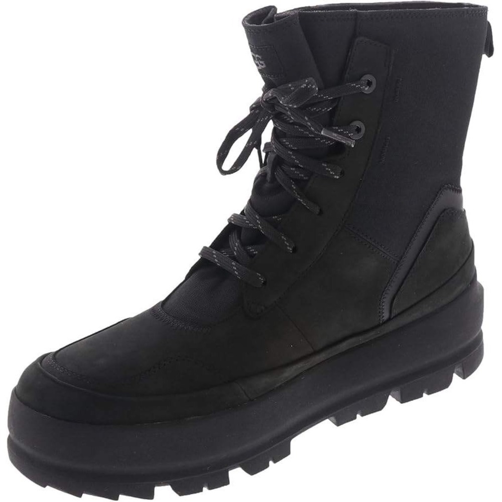 NWB UGG Lug Waterproof Lace Up Combat Boot Women's Black size 9